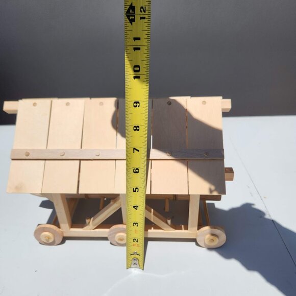 New Handcrafted Battering Ram Wooden Model History Social Studies Decor Wood - Picture 9 of 12